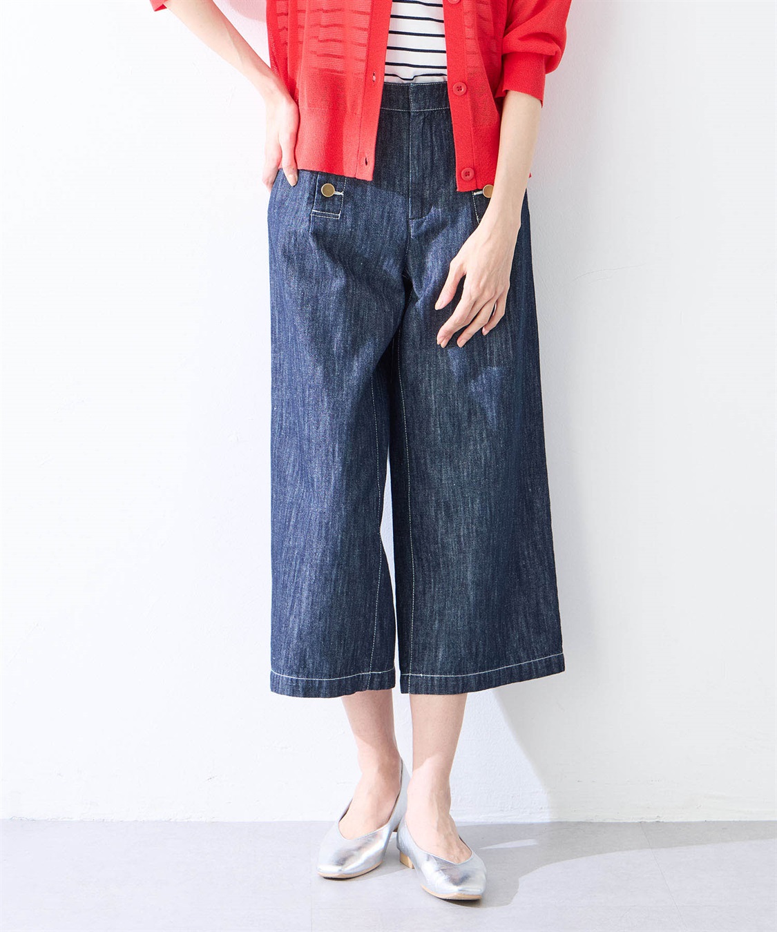 Petit Honfleur マリンデニムパンツ_sub_4