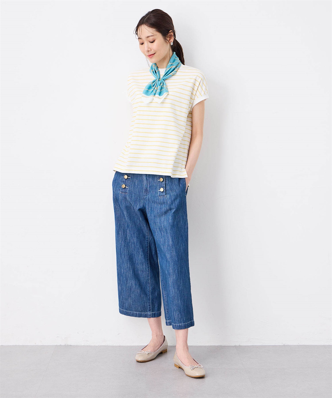 Petit Honfleur マリンデニムパンツ_sub_11