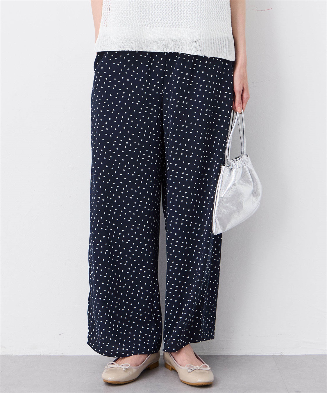 Petit Honfleur 【接触冷感】ドットプリントパンツ_sub_1