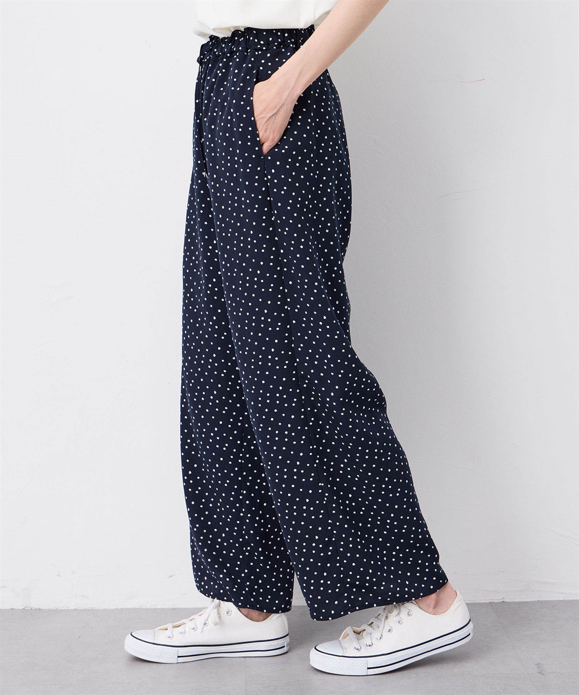 Petit Honfleur 【接触冷感】ドットプリントパンツ_sub_2