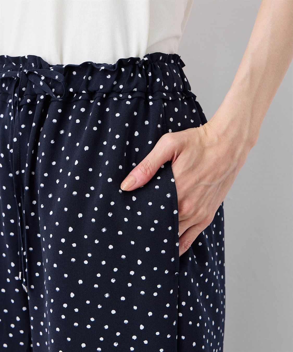 Petit Honfleur 【接触冷感】ドットプリントパンツ_sub_5