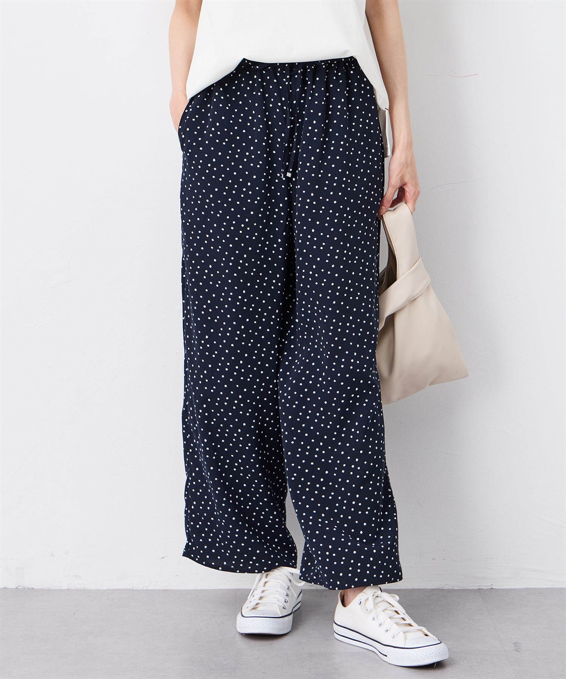 Petit Honfleur 【接触冷感】ドットプリントパンツ_sub_8