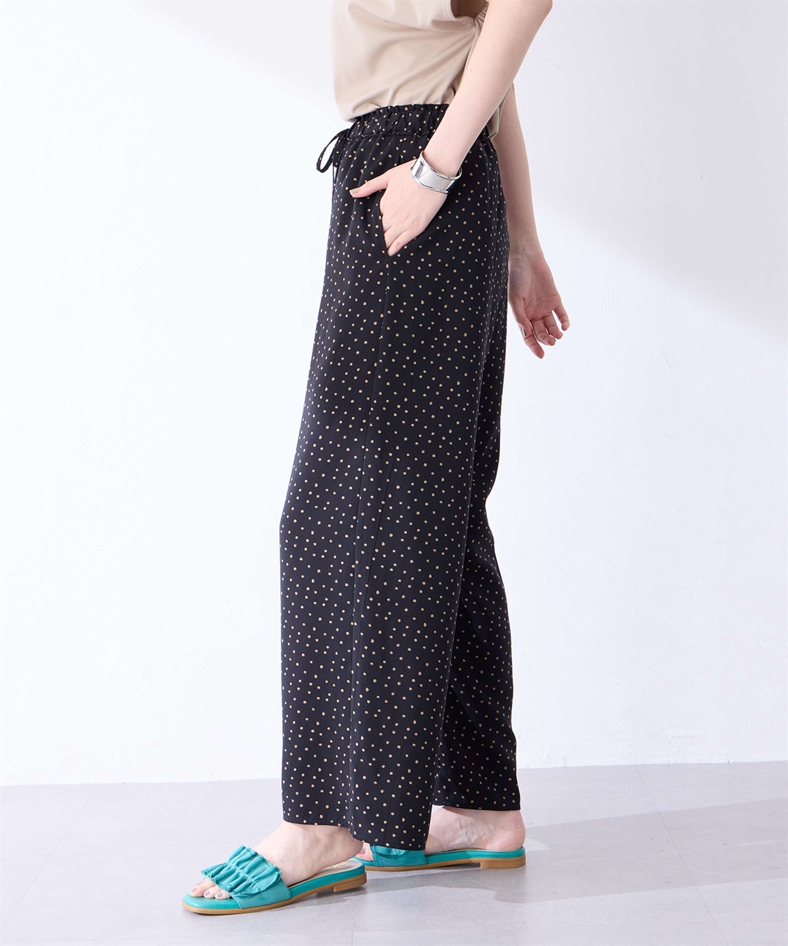 ドット柄パンツ Petit Honfleur｜クロスプラス公式通販サイト