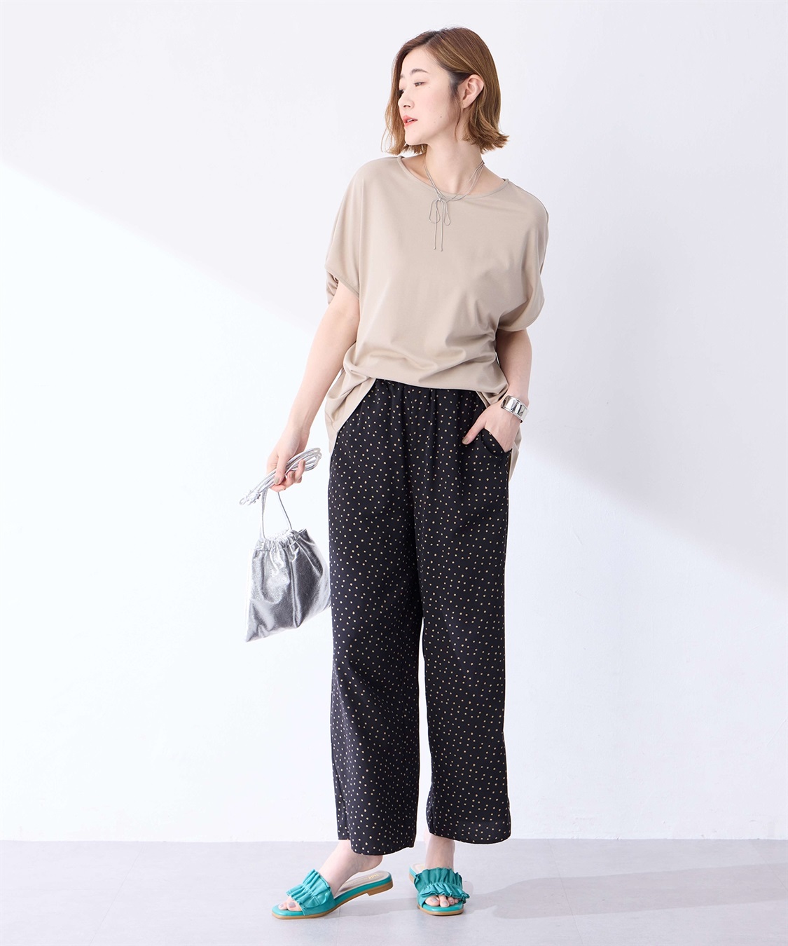 ドット柄パンツ Petit Honfleur｜クロスプラス公式通販サイト