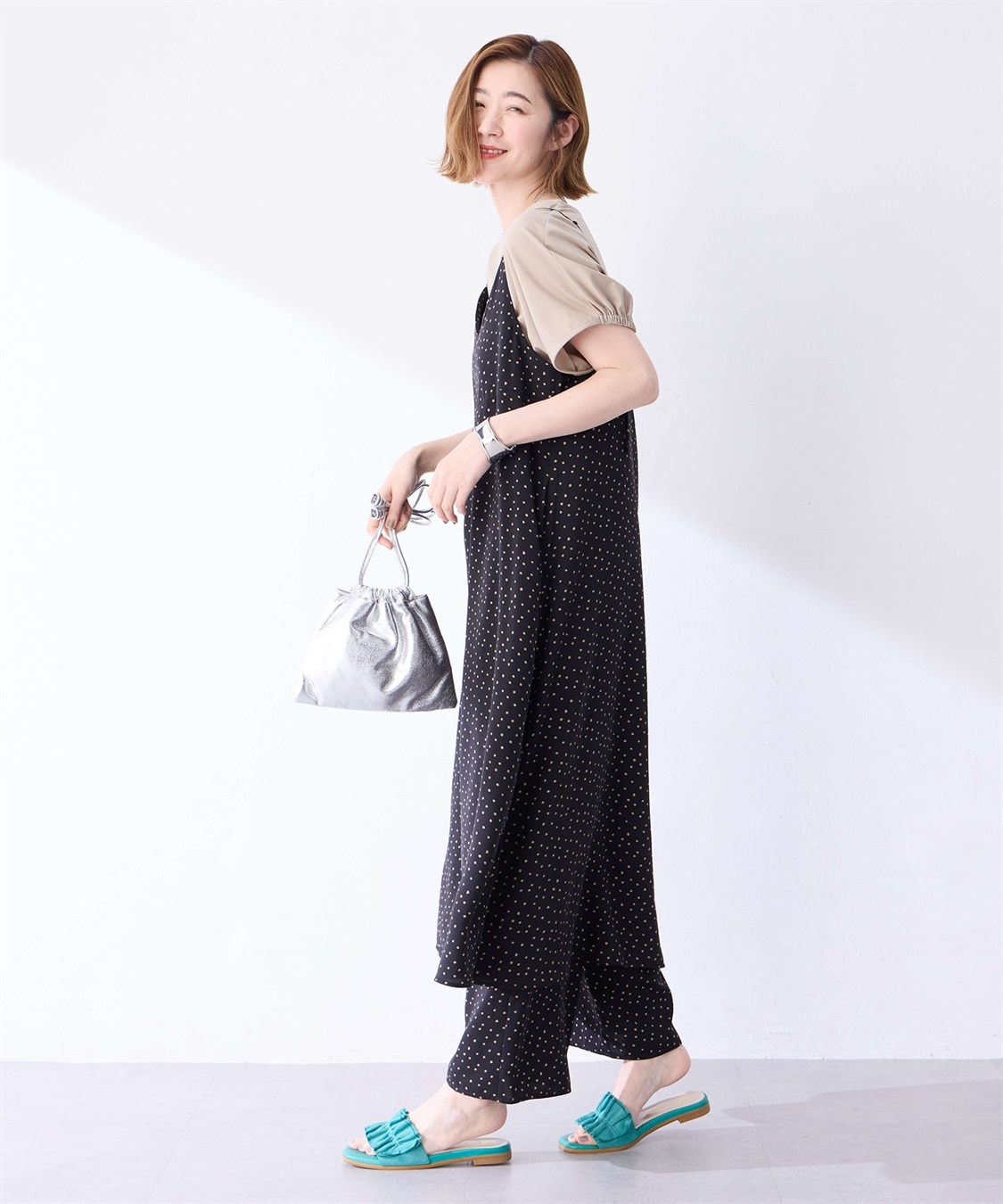 Petit Honfleur ドット柄パンツ_sub_10