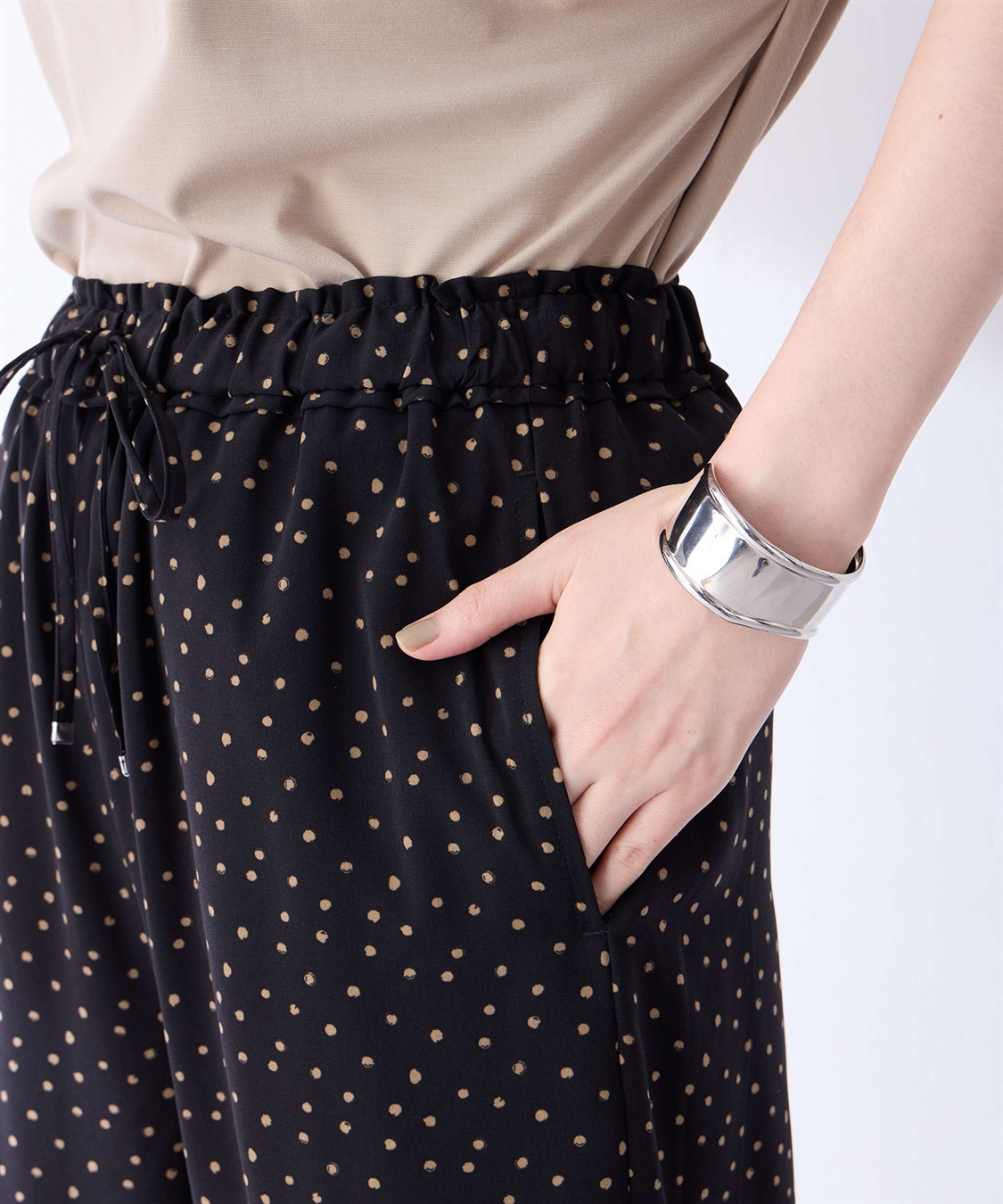 Petit Honfleur ドット柄パンツ_sub_15