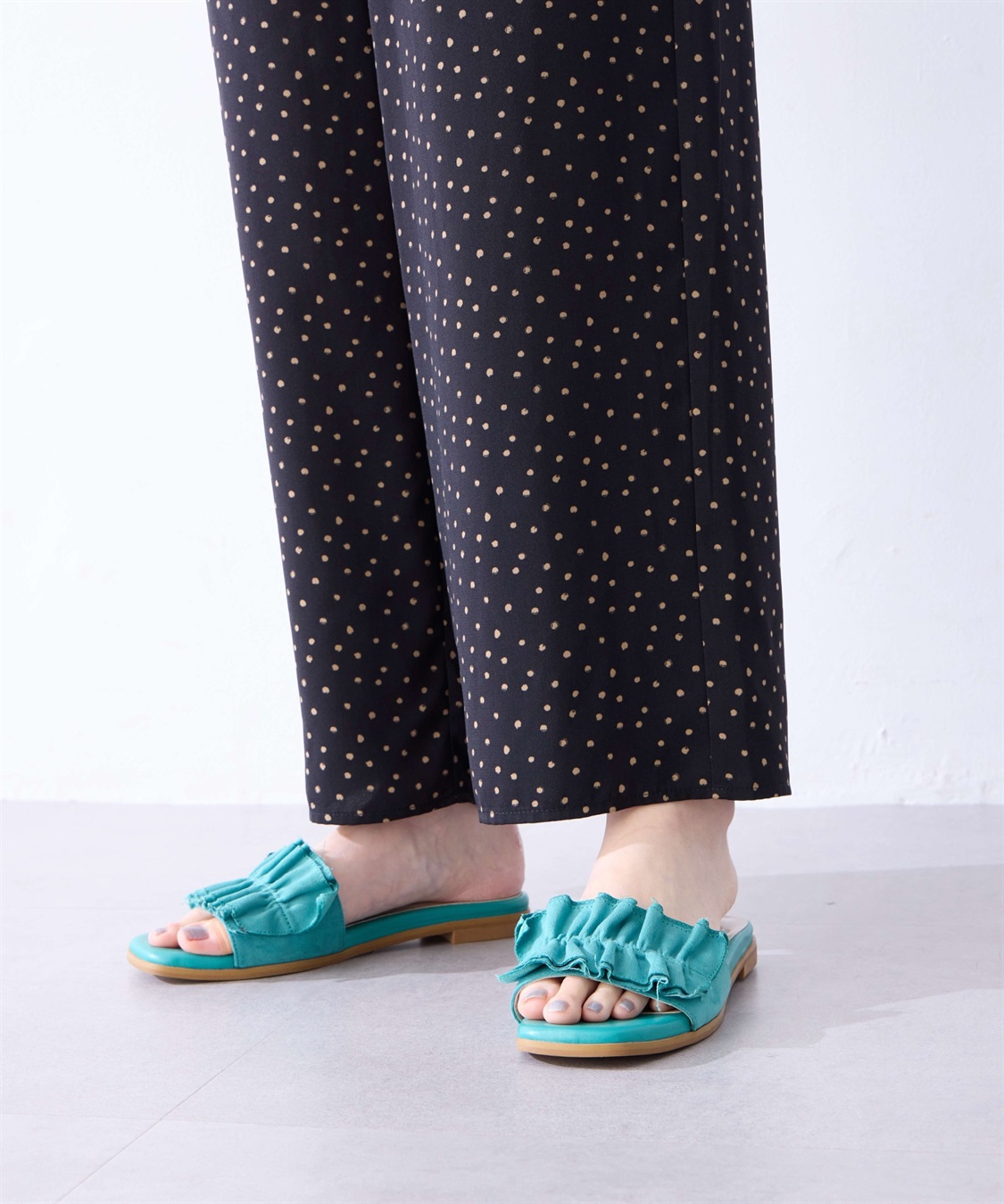 Petit Honfleur ドット柄パンツ_sub_17