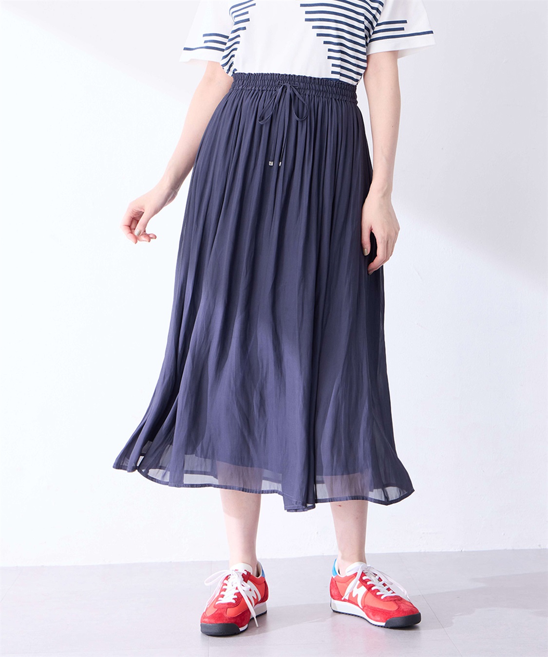 Petit Honfleur シアーギャザースカート_sub_7