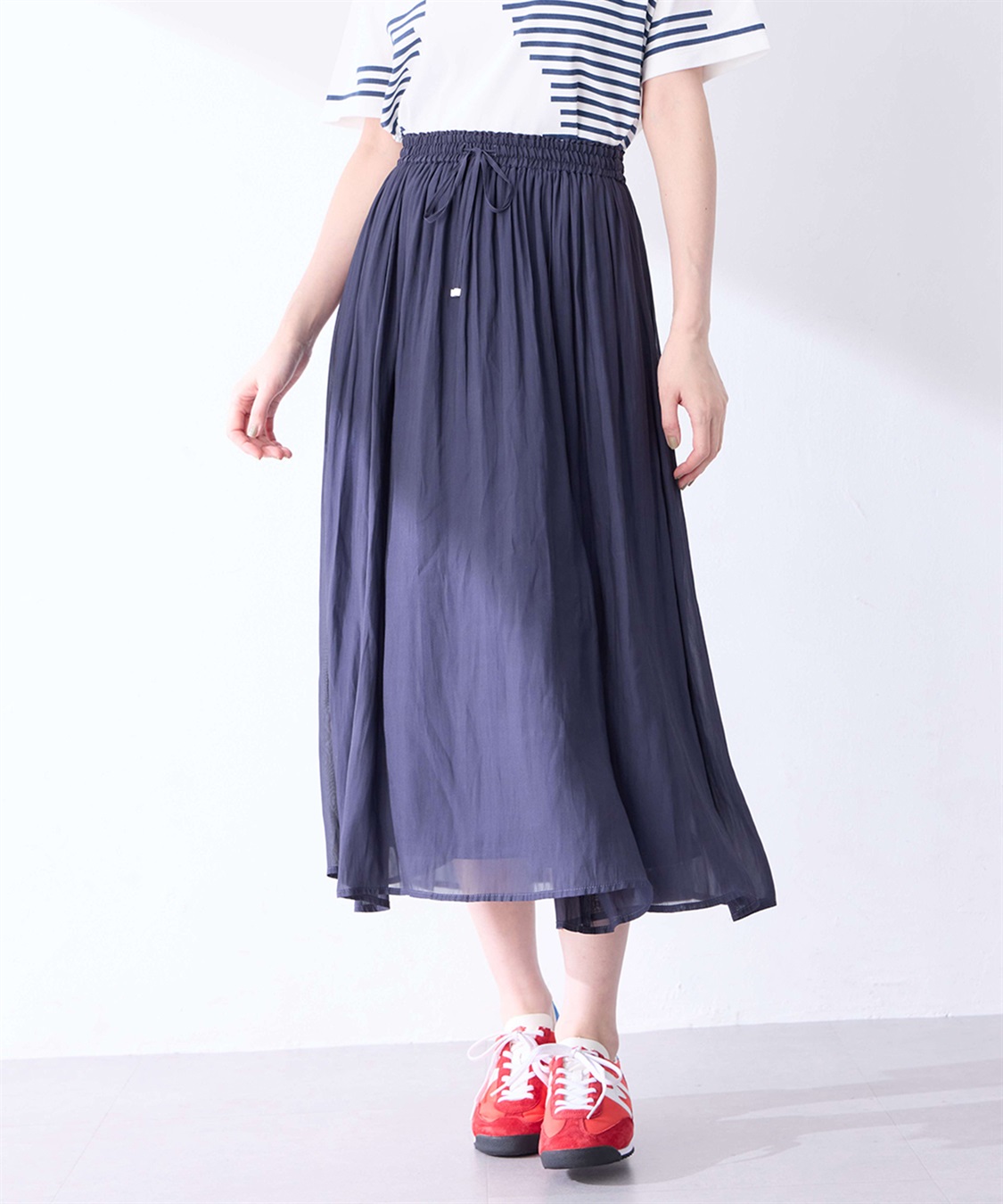 Petit Honfleur シアーギャザースカート_sub_8