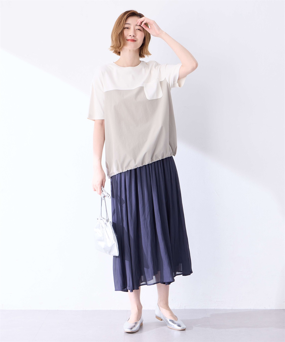 Petit Honfleur シアーギャザースカート_sub_11