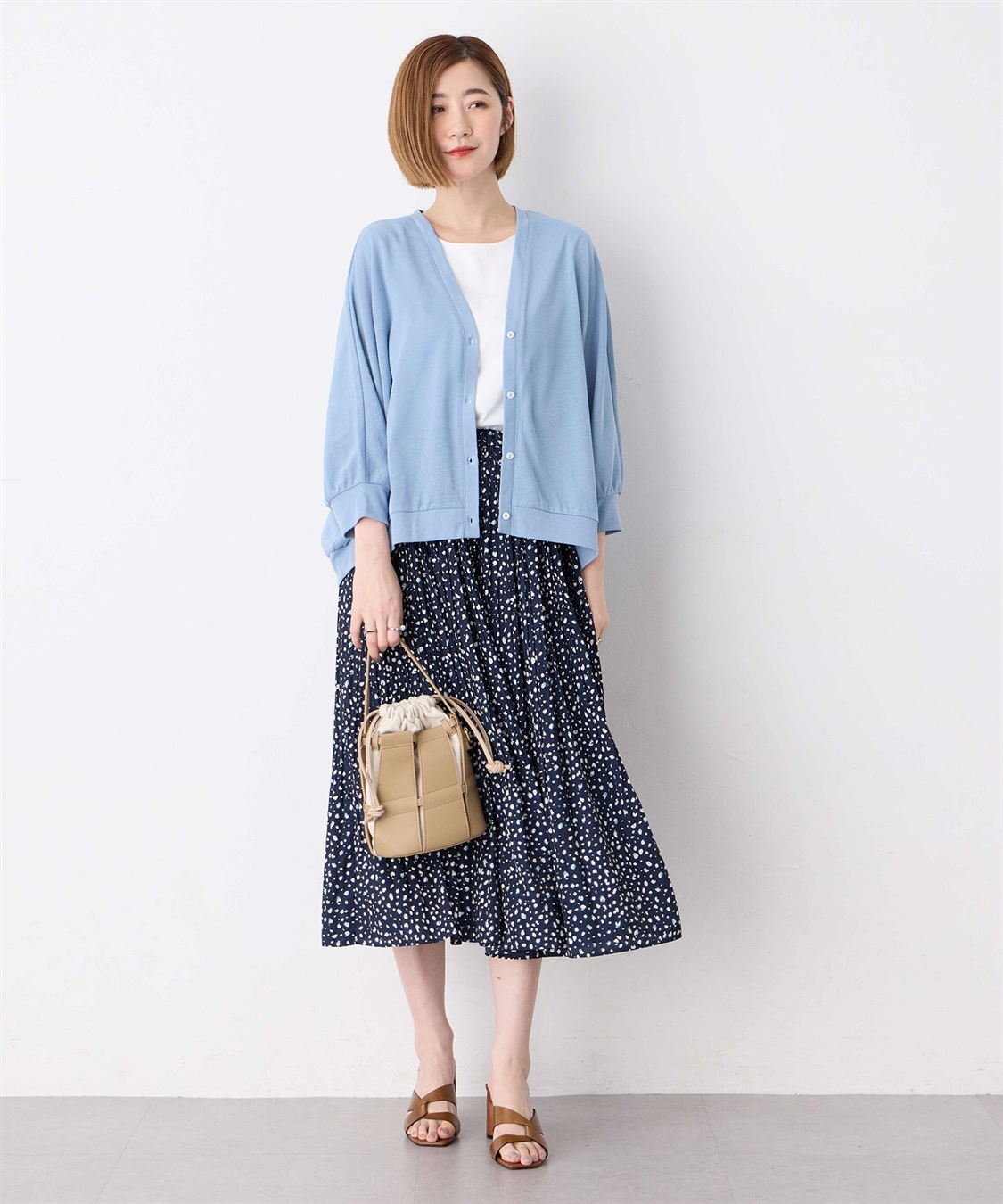 Petit Honfleur プリーツ使いスカート_sub_6