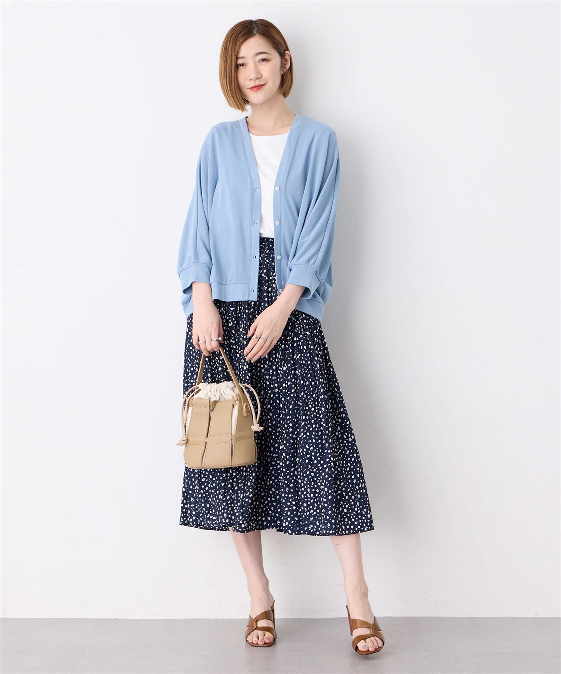 Petit Honfleur プリーツ使いスカート_sub_7