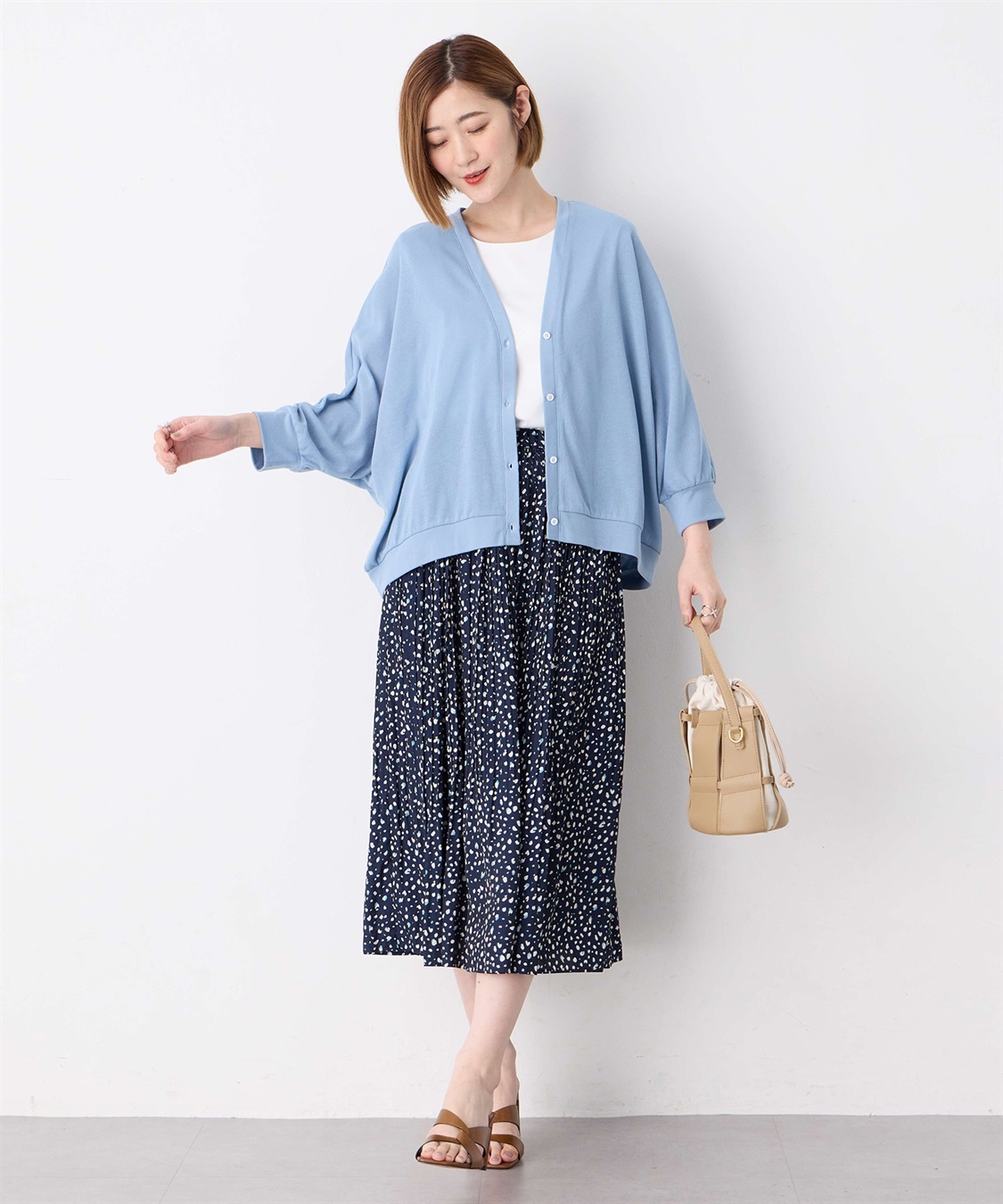 Petit Honfleur プリーツ使いスカート_sub_8