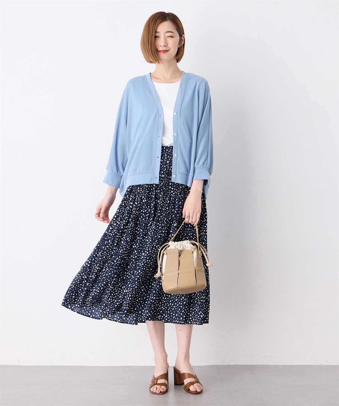 Petit Honfleur プリーツ使いスカート_sub_9