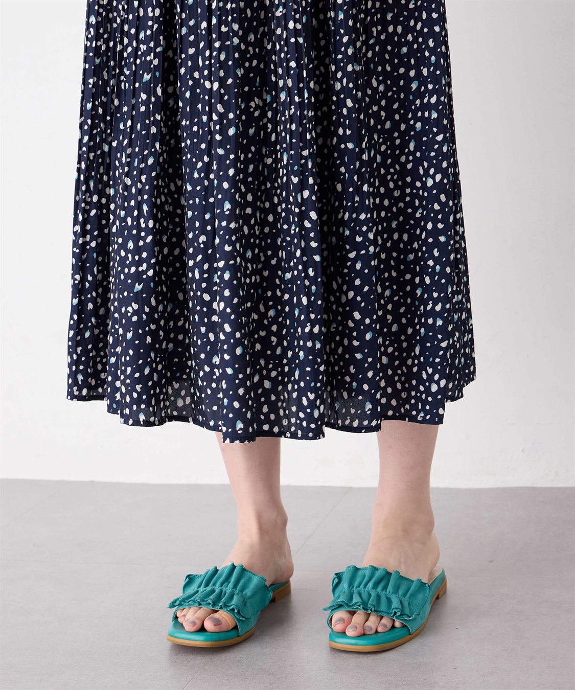 Petit Honfleur プリーツ使いスカート_sub_15