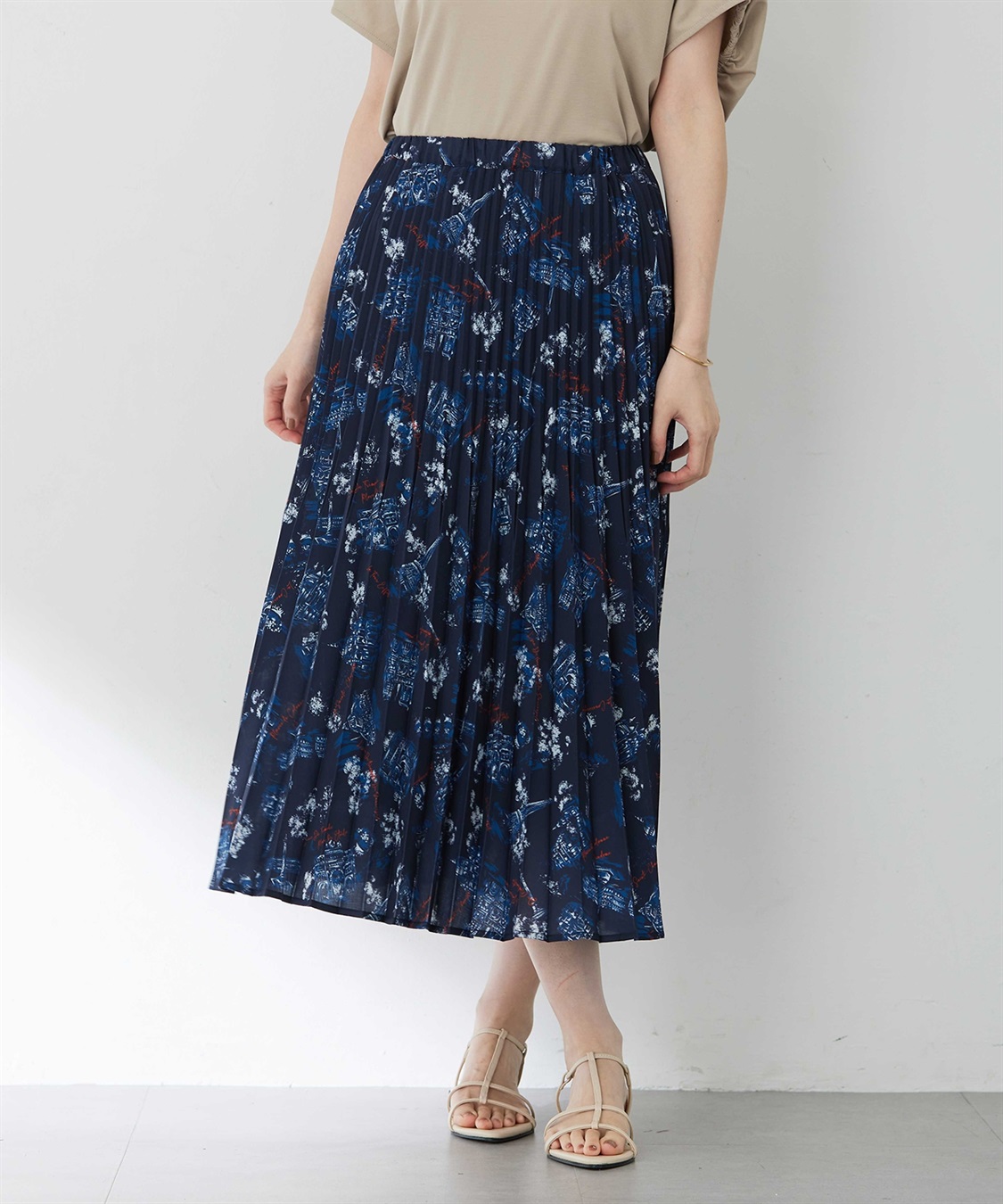 Petit Honfleur アパッシュプリントスカート_sub_2