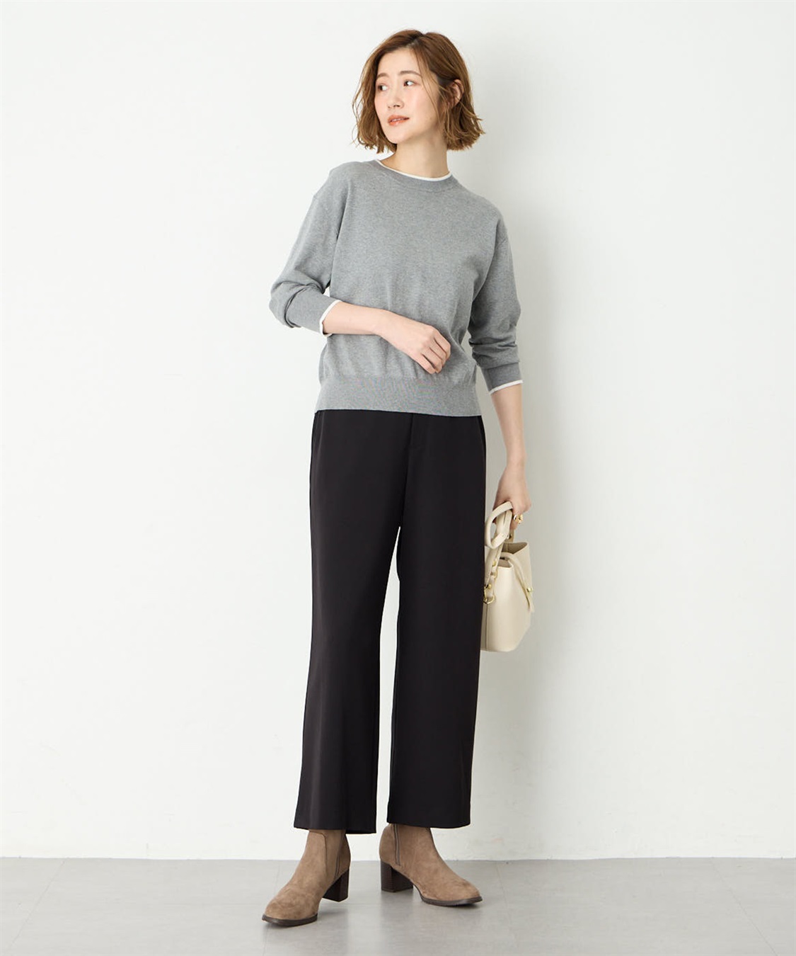 Petit Honfleur すご楽ワイドパンツ定番カラー_sub_2