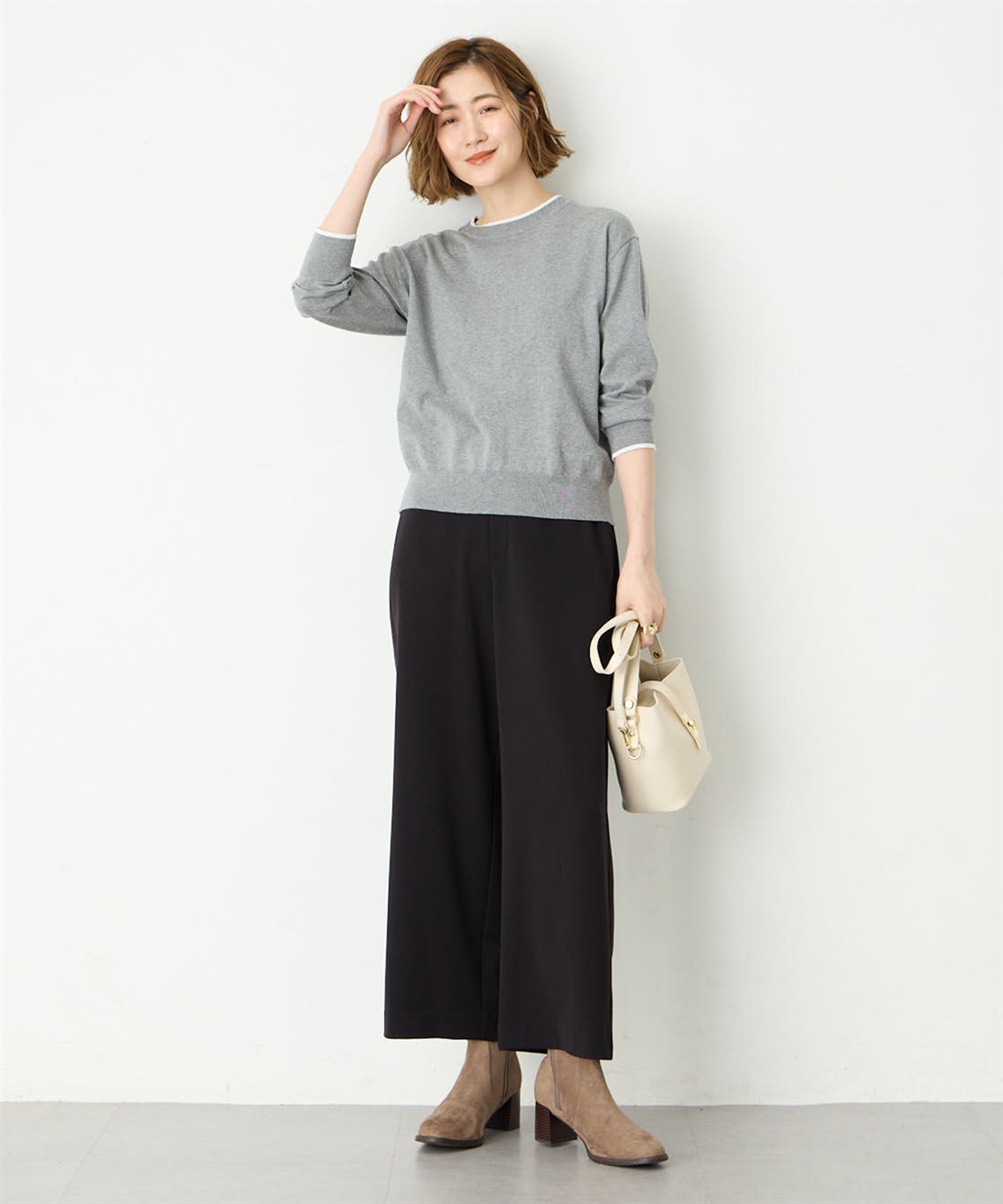 Petit Honfleur すご楽ワイドパンツ定番カラー_sub_3