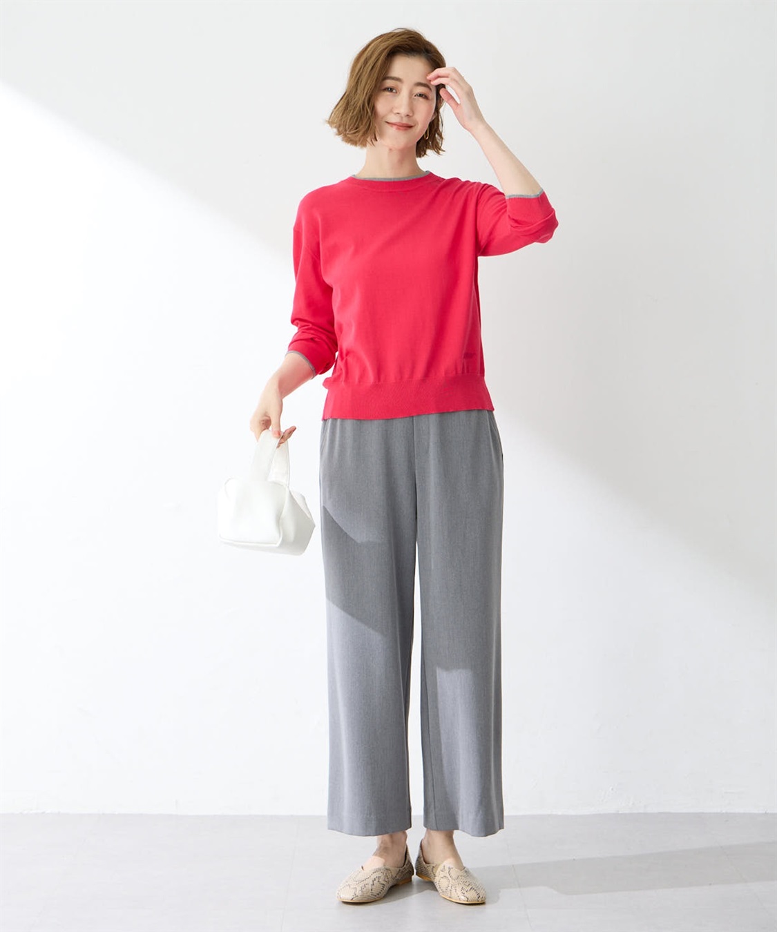 Petit Honfleur すご楽ワイドパンツ定番カラー_sub_5