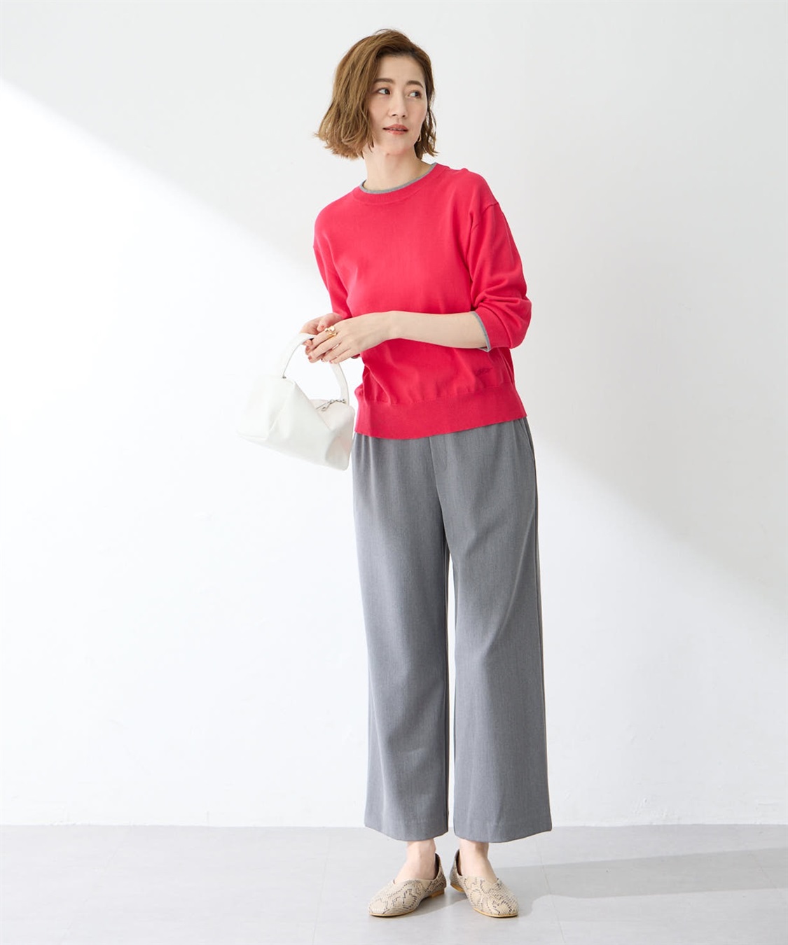 Petit Honfleur すご楽ワイドパンツ定番カラー_sub_6