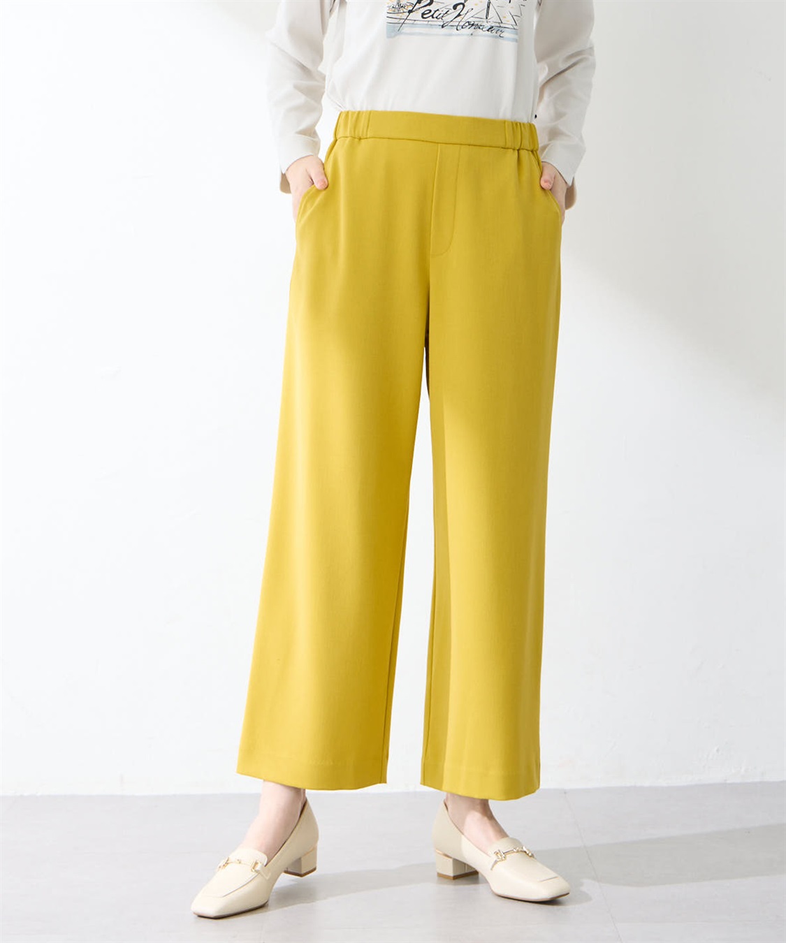 Petit Honfleur すご楽ワイドパンツ_sub_2