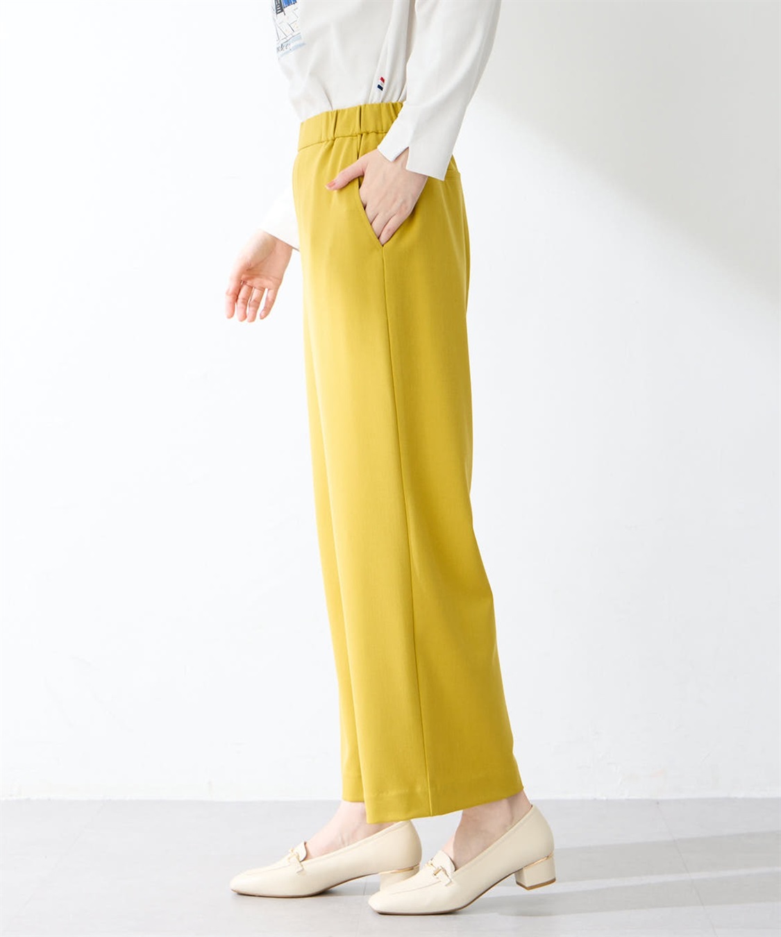 Petit Honfleur すご楽ワイドパンツ_sub_3