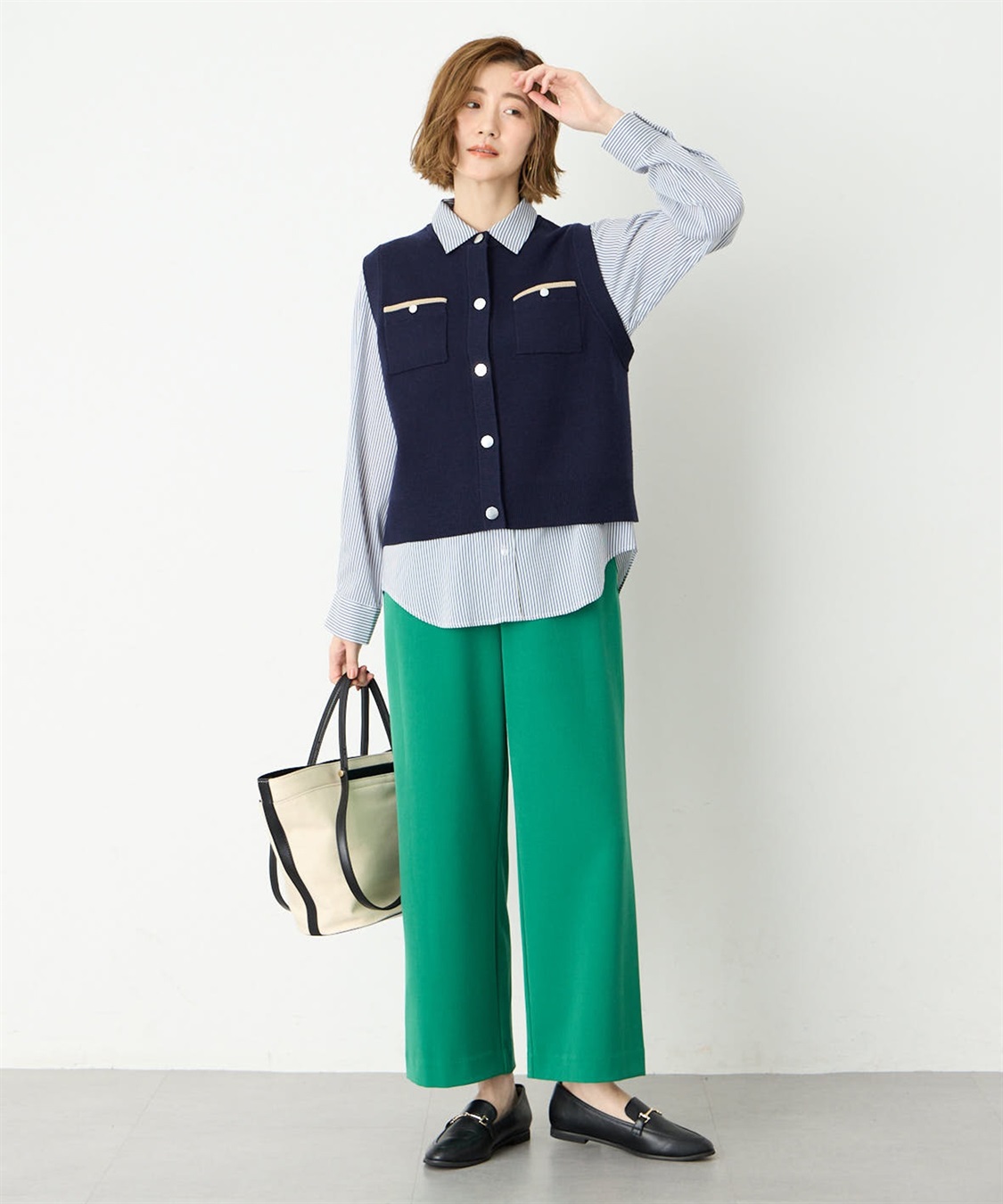 Petit Honfleur すご楽ワイドパンツ_sub_15