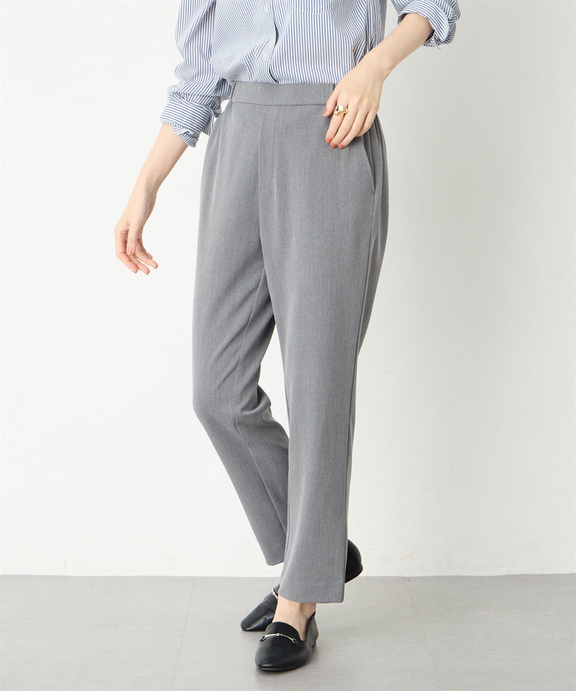 Petit Honfleur すご楽テーパードパンツ定番カラー_sub_1