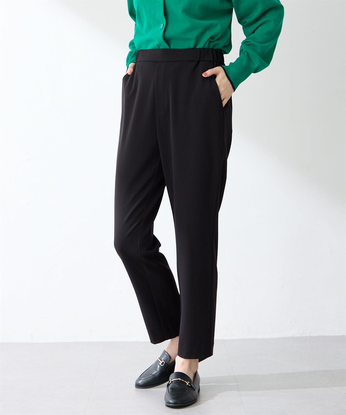 Petit Honfleur すご楽テーパードパンツ定番カラー_sub_4