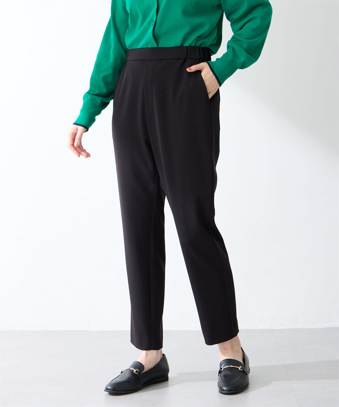 Petit Honfleur すご楽テーパードパンツ定番カラー_sub_5