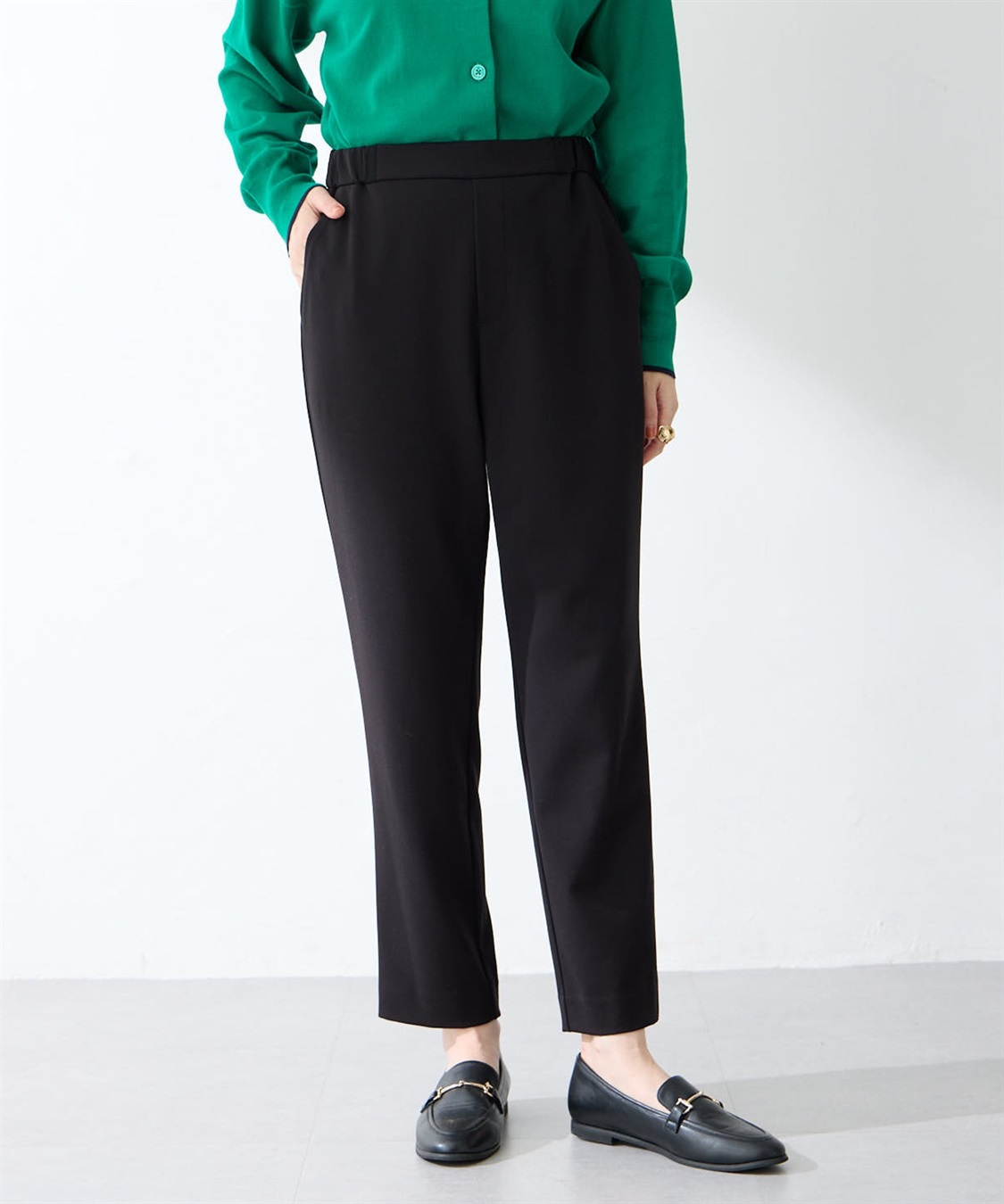 Petit Honfleur すご楽テーパードパンツ定番カラー_sub_6