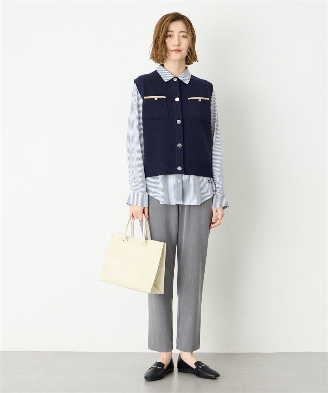 Petit Honfleur すご楽テーパードパンツ定番カラー_sub_10