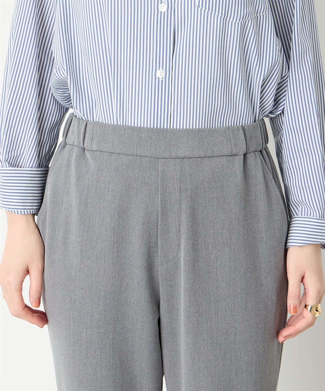 Petit Honfleur すご楽テーパードパンツ定番カラー_sub_13