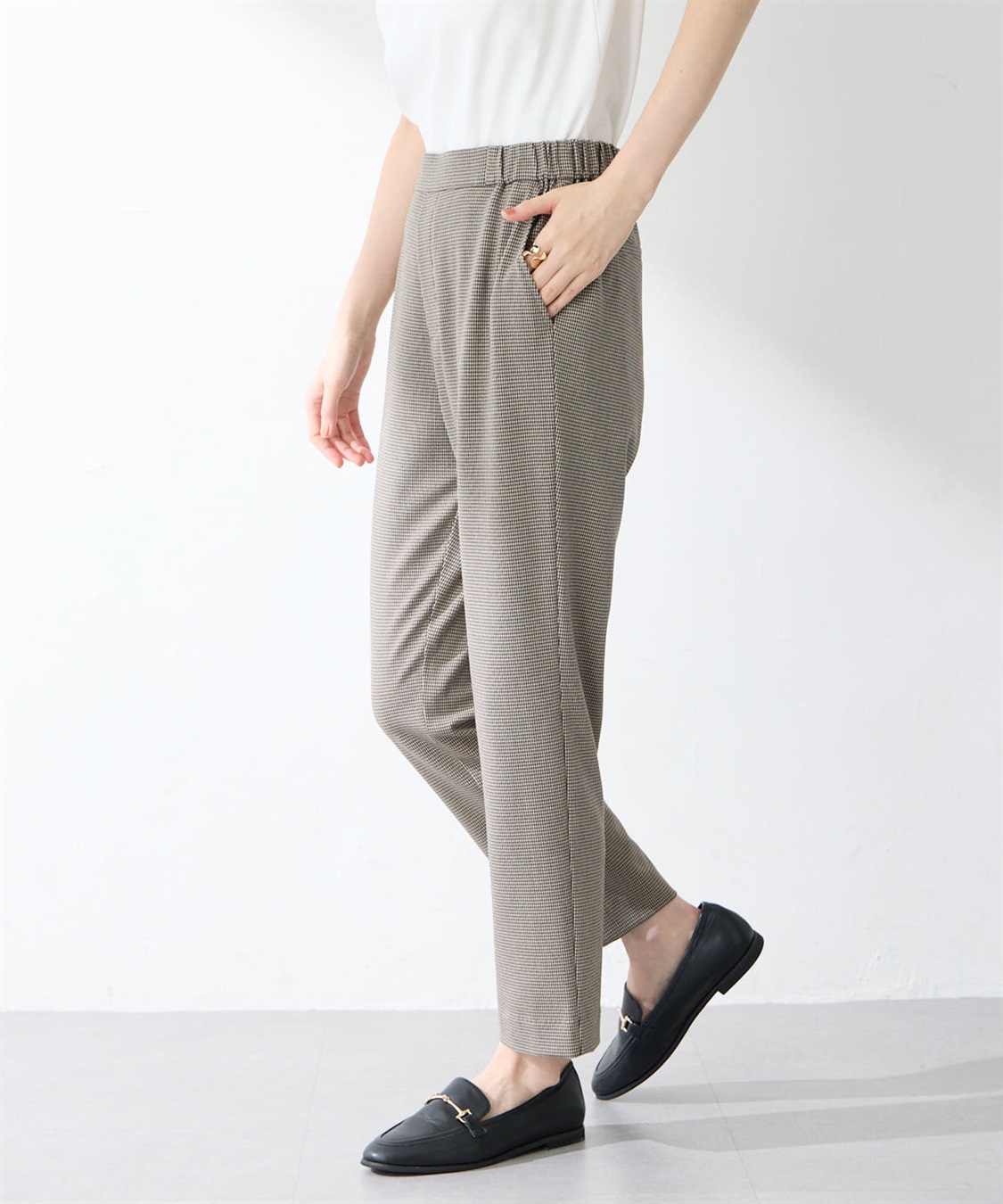 Petit Honfleur すご楽テーパードパンツ_sub_1