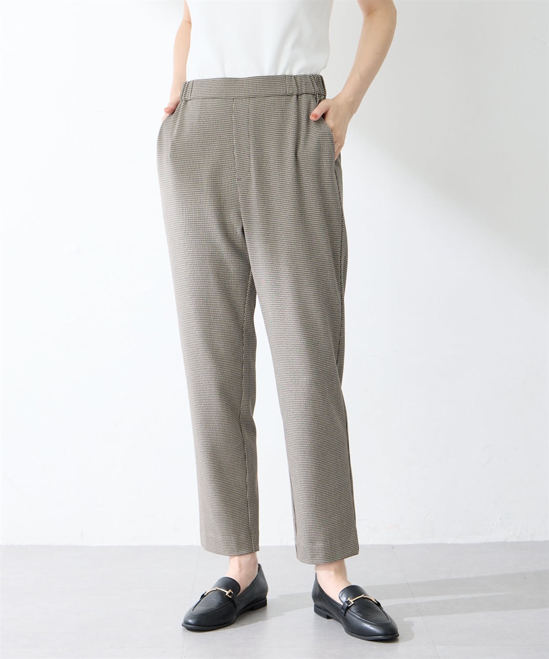 Petit Honfleur すご楽テーパードパンツ_sub_2