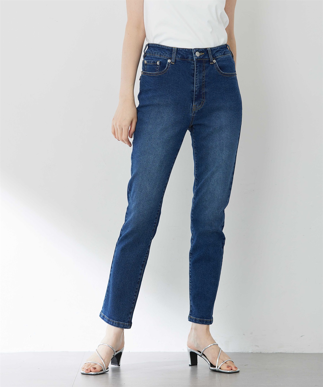 Petit Honfleur 【はっ水】ストレッチストレートデニムパンツ_sub_5