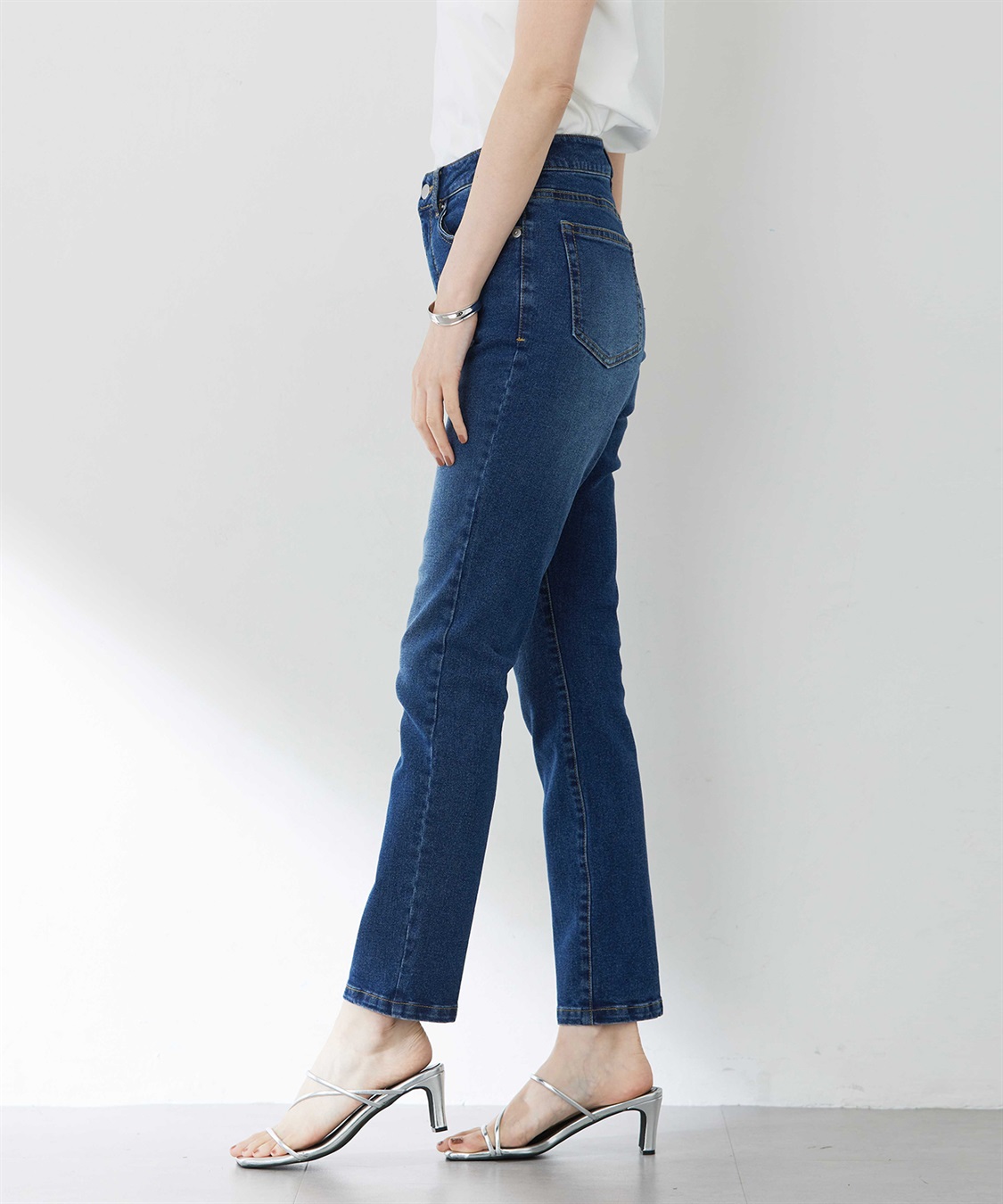 Petit Honfleur 【はっ水】ストレッチストレートデニムパンツ_sub_6