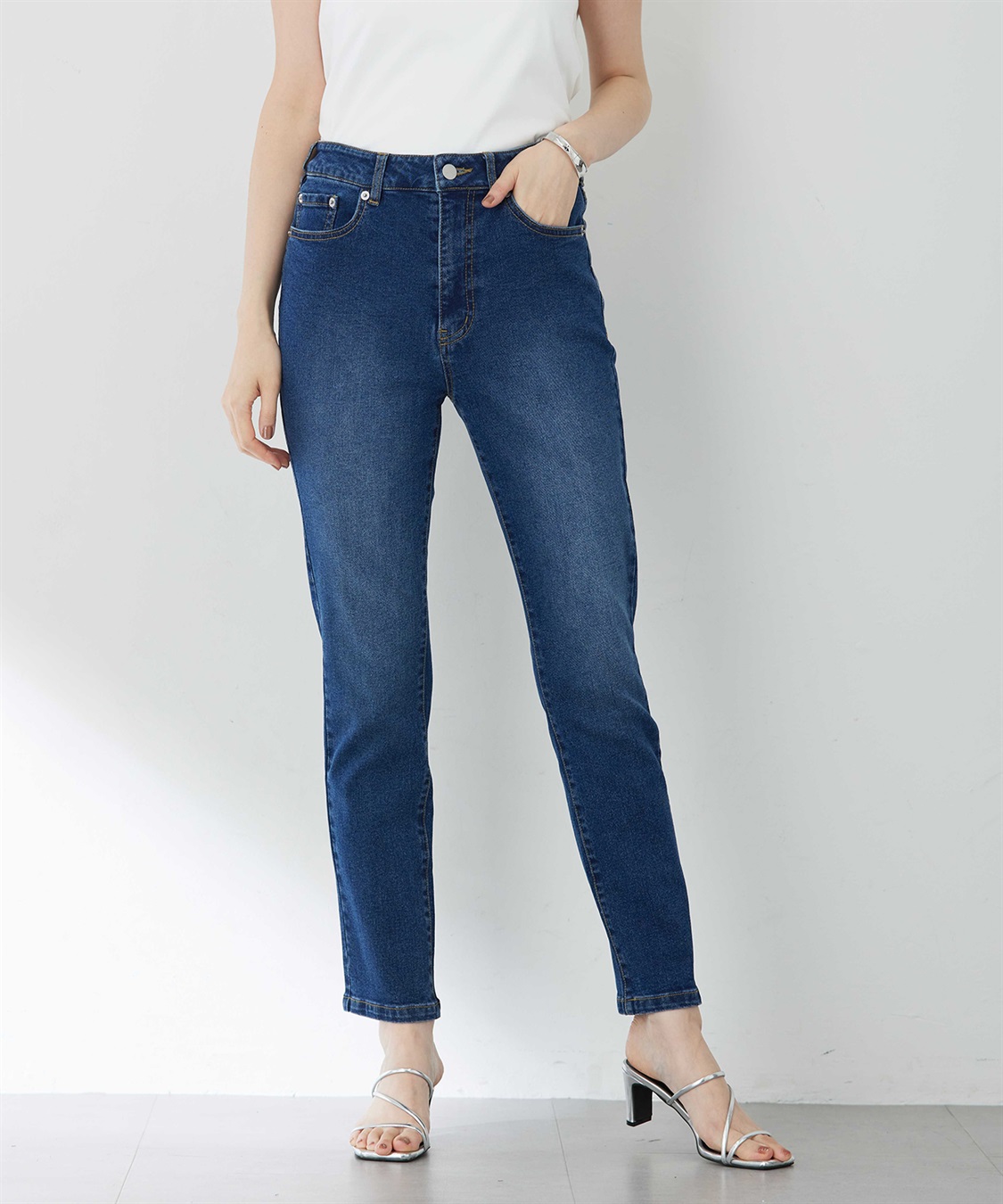 Petit Honfleur 【はっ水】ストレッチストレートデニムパンツ_sub_7