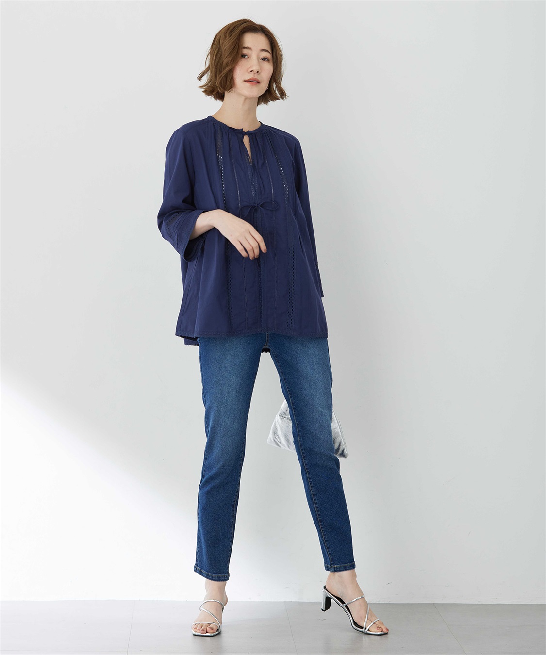 Petit Honfleur 【はっ水】ストレッチストレートデニムパンツ_sub_11