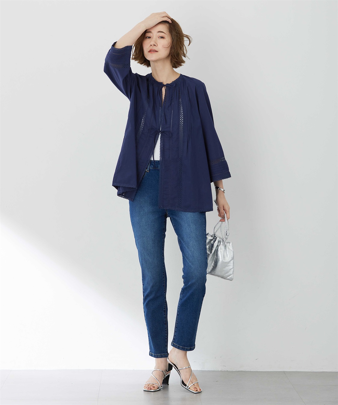 Petit Honfleur 【はっ水】ストレッチストレートデニムパンツ_sub_12