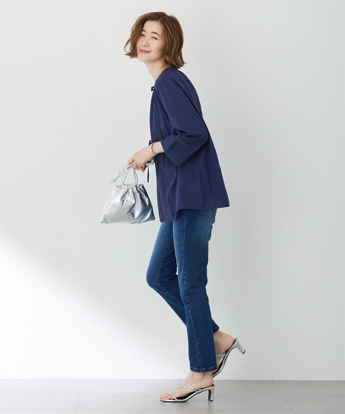 Petit Honfleur 【はっ水】ストレッチストレートデニムパンツ_sub_14