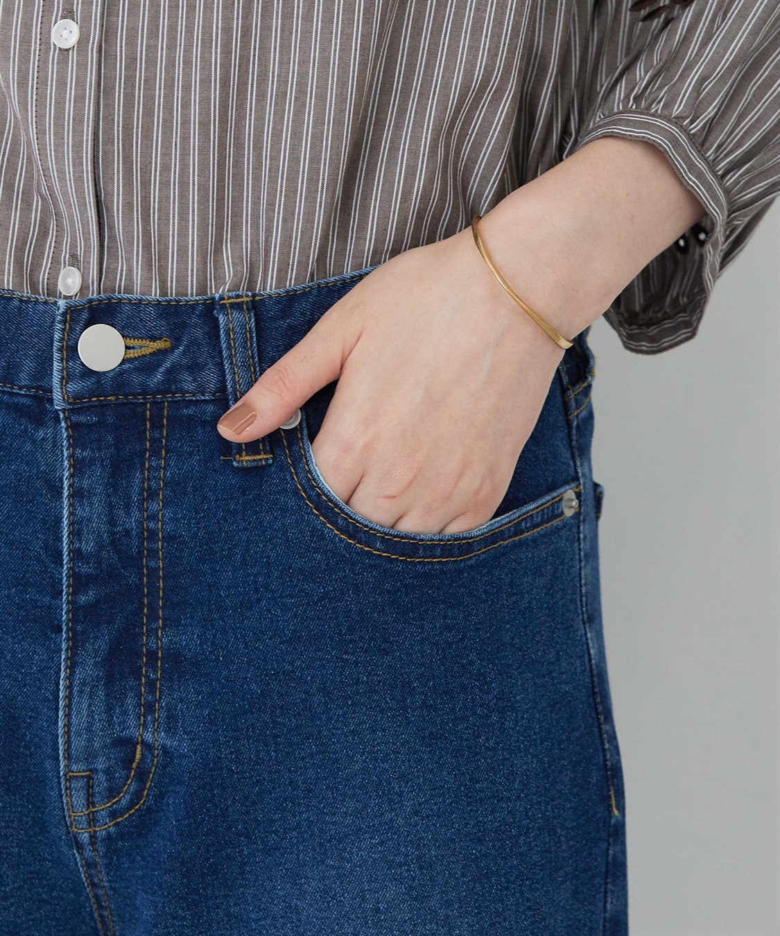 Petit Honfleur 【はっ水】ストレッチバギーデニムパンツ_sub_12