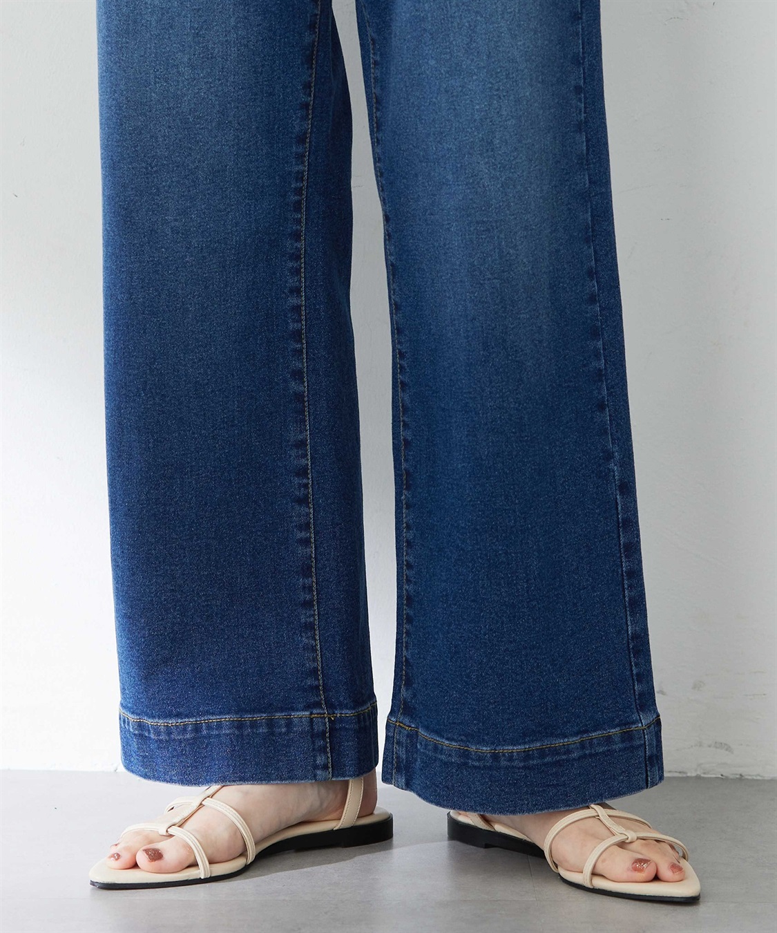 Petit Honfleur 【はっ水】ストレッチバギーデニムパンツ_sub_13