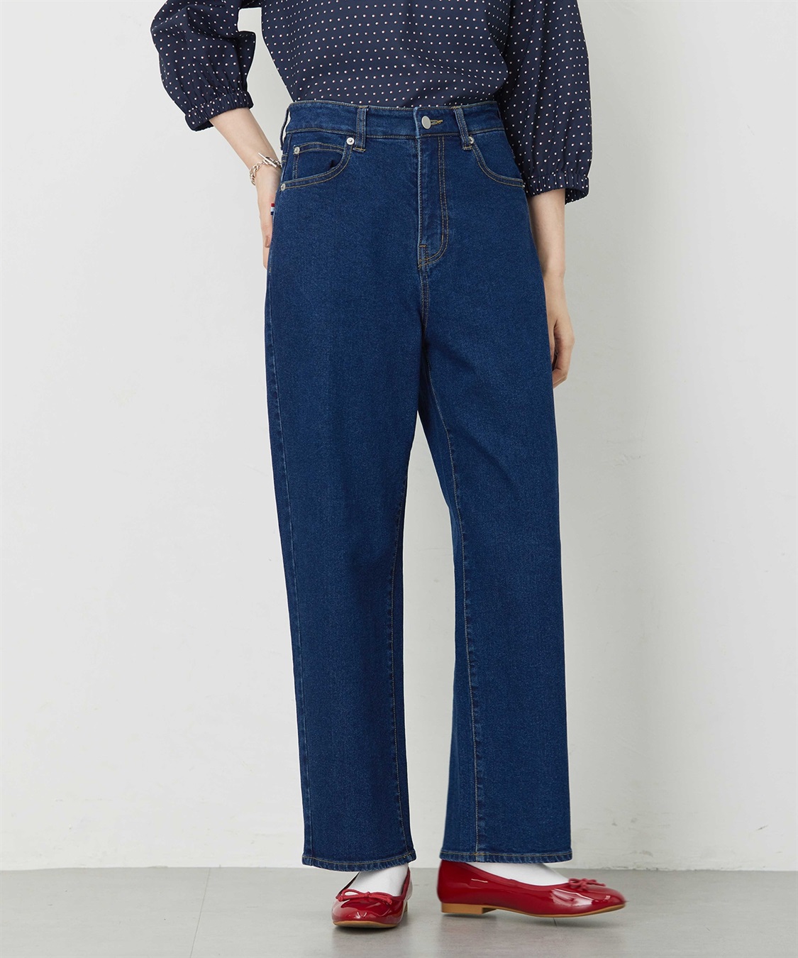 Petit Honfleur 【はっ水】ストレッチカービーデニムパンツ_sub_4