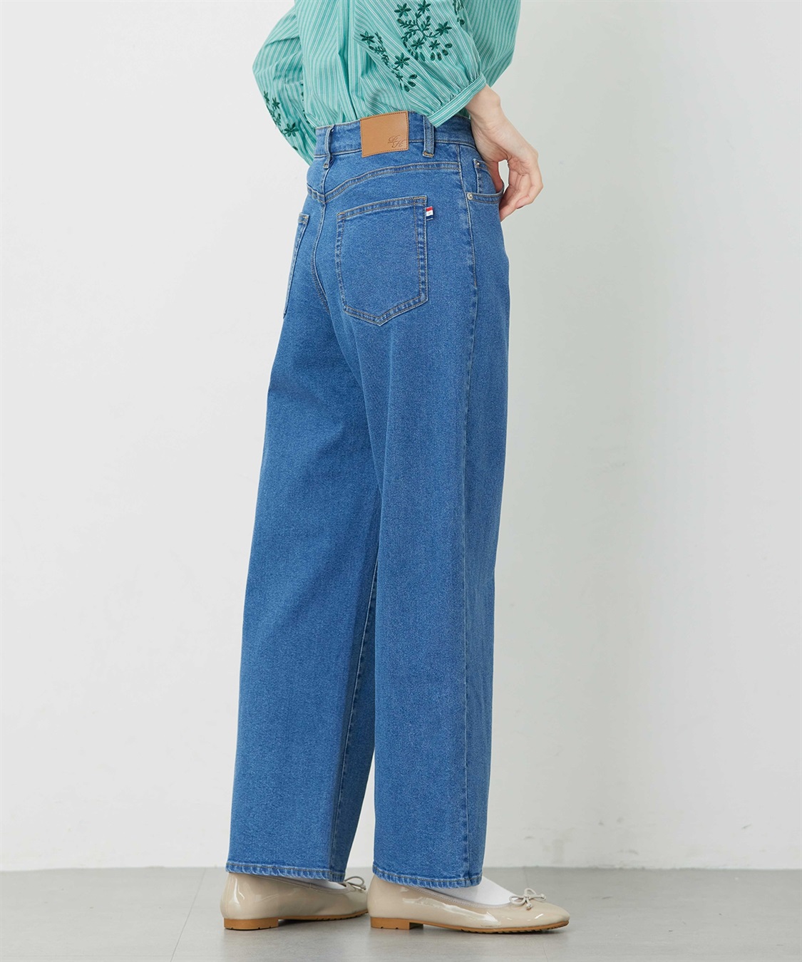 Petit Honfleur 【はっ水】ストレッチカービーデニムパンツ_sub_8