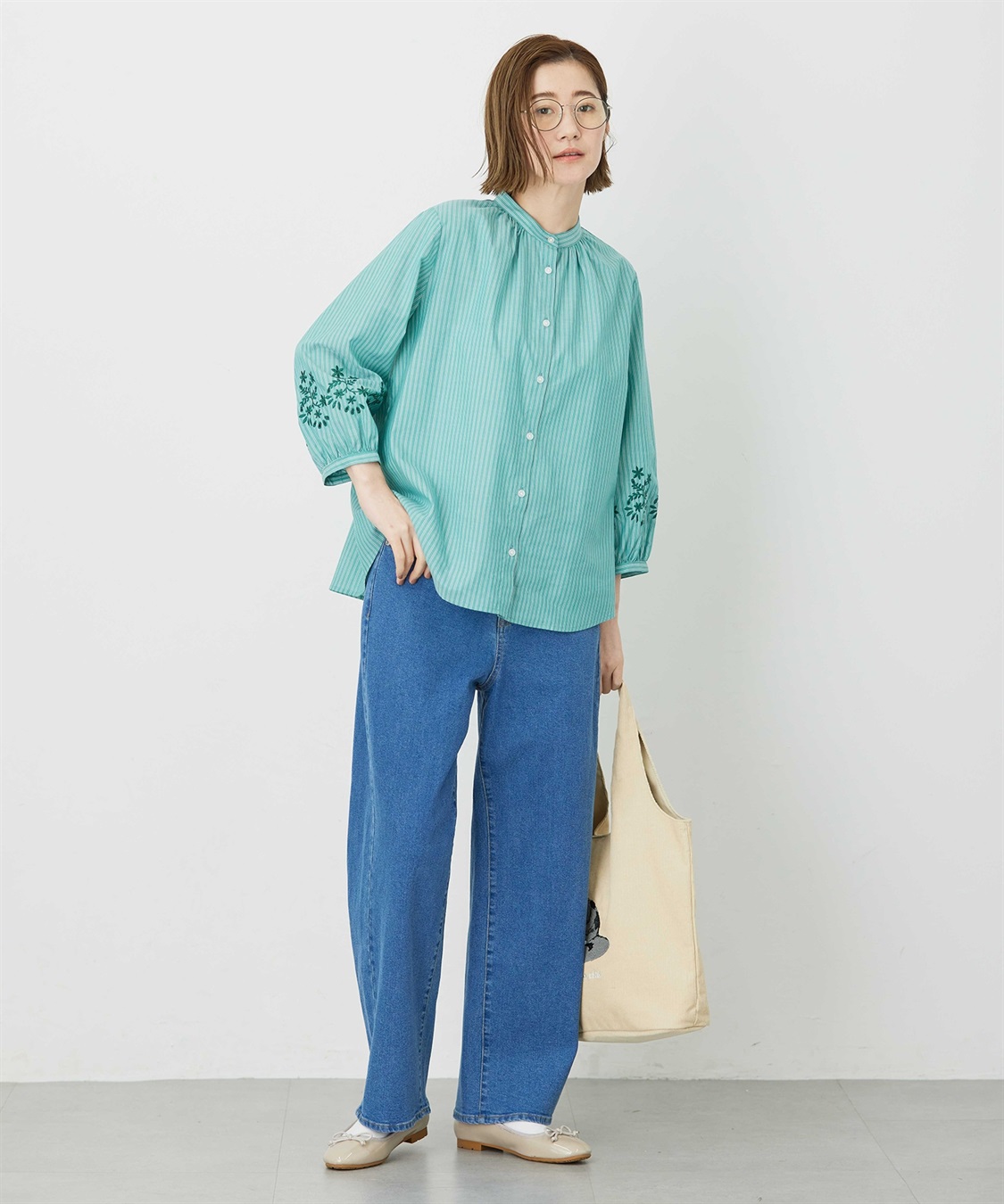 Petit Honfleur 【はっ水】ストレッチカービーデニムパンツ_sub_10