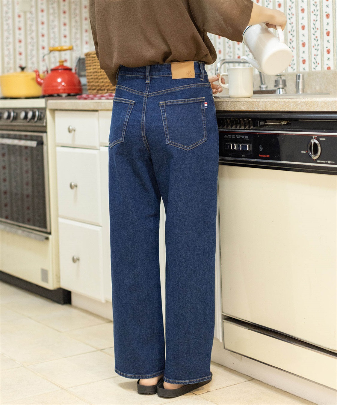 Petit Honfleur 【はっ水】ストレッチカービーデニムパンツ_sub_13