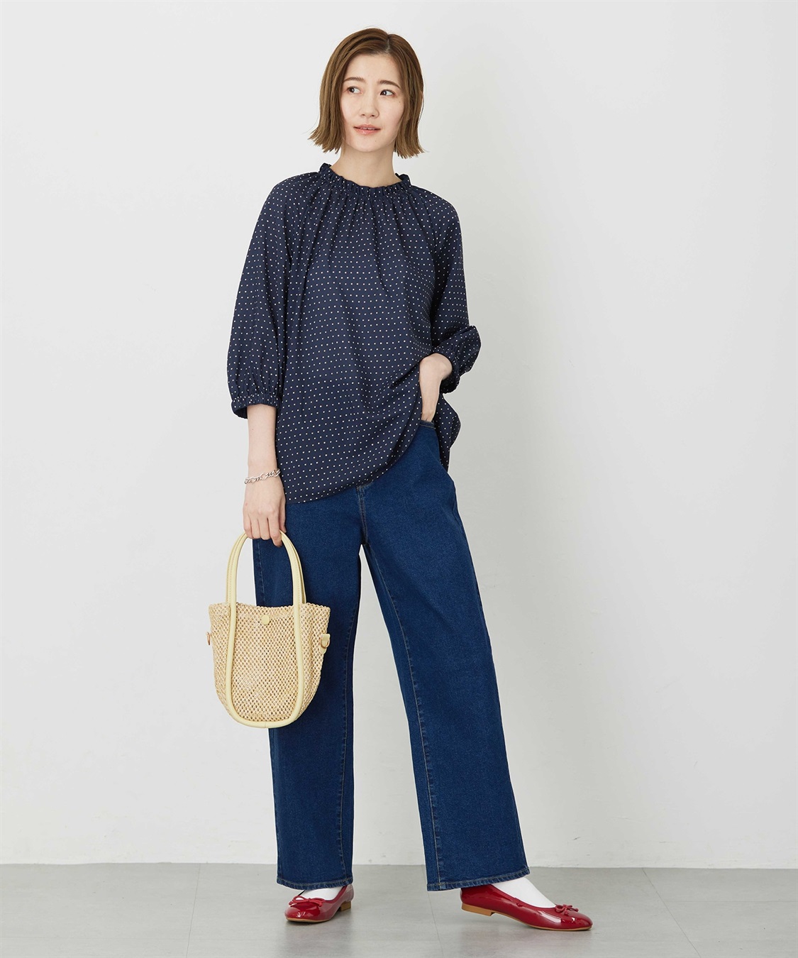 Petit Honfleur 【はっ水】ストレッチカービーデニムパンツ_sub_14