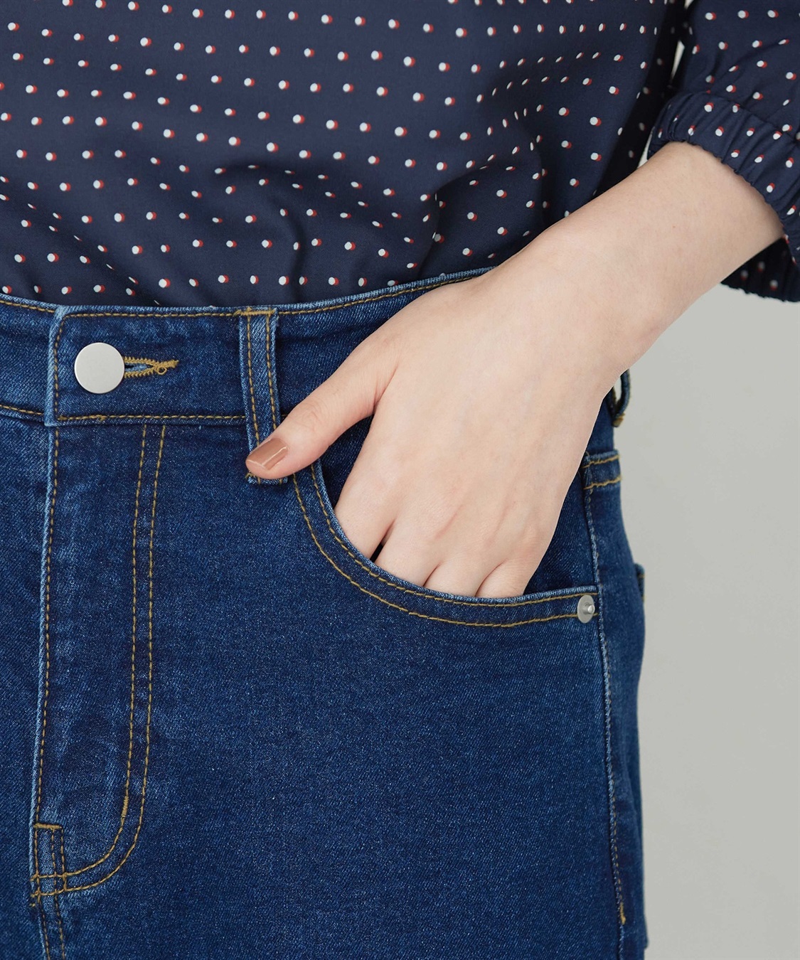 Petit Honfleur 【はっ水】ストレッチカービーデニムパンツ_sub_20