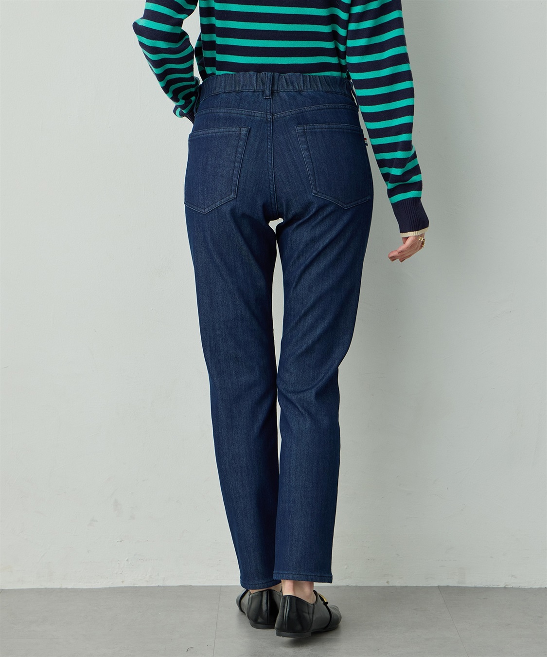 Petit Honfleur デニムフリースパンツ_sub_5